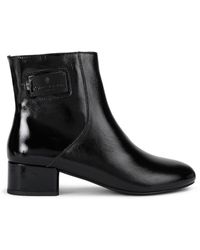 Kurt Geiger - Leather Kgl Block Heel Ankle Boots - Lyst