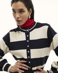River Island - Cardigan Striped Long Sleeve - Lyst