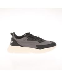 HUGO - Men's Leon Running Trainers In Charcoal - Lyst