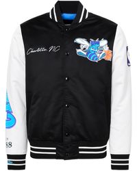 Mitchell & Ness - Nba Charlotte Hornets Satin Bomber Jacket - Lyst