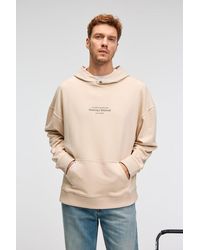 Grimelange - Printed Hooded Pocket Sweatshirt - Lyst