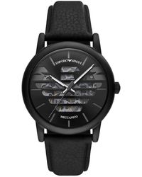 Emporio Armani - Luigi Watch Ar60032 Leather - Lyst