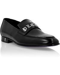 Philipp Plein - Leather Moccasin Gothic Plein - Lyst