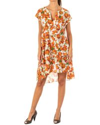 La Martina - V-Neck Wide Short Sleeve Dress Lwd008 - Lyst