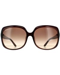 Ferragamo - Rectangle Gradient Sunglasses - Lyst