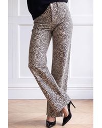 Roman - Leopard Print Cord Jean - Lyst