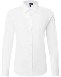 PREMIER - Ladies Recyclight Poplin Long-Sleeved Shirt - Lyst
