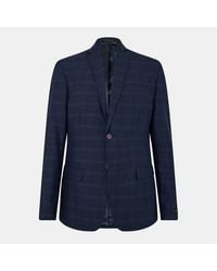 Ted Baker - Rust Check Suit Jacket - Lyst