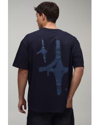 BoohooMAN - Oversized Star Graffiti Spray Print T-Shirt - Lyst