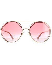Chloé - Chloé Round Gradient Ch0041S Metal (Archived) - Lyst