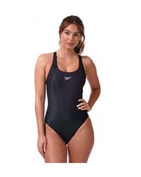 Speedo - Womenss Digital Placement Powerback Swimsuit - Lyst