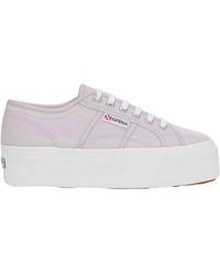 Superga - Ladies 2790 Lamew Lace Up Trainers (Pastel/Iridescent) - Lyst