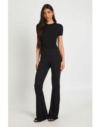 Boohoo - Tall Basic High Waist Fit & Flare Trouser - Lyst