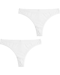 Q En - Pack Of 2 Micromodal Thongs Q105 - Lyst