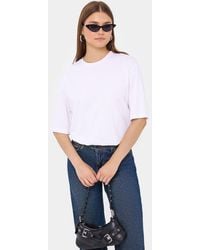 Hiccup - Basic Round Neck Short Sleeve T-Shirt With Zip-Up Back - Lyst