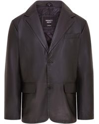 Infinity Leather - 2 Button Blazer Jacket - Lyst