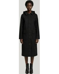 Elle - Waxed Cotton Long Coat - Lyst