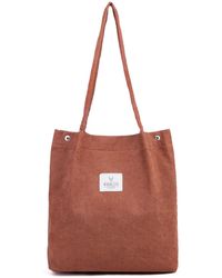 Woodland Leathers - Corduroy Tote Bag, Water Resistant Shoulder - Lyst