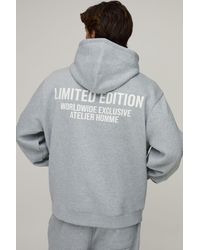 BoohooMAN - Oversized Limited Edition Over The Head Hoodie - Lyst