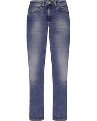 Armani - Emporio J29 Regular Fit High Waist Jeans - Lyst
