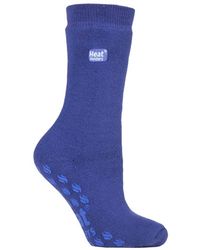 IOMI - Ladies Thick 3.1 Tog Non Slip Grip Slipper Socks For Raynauds - Lyst