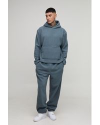 BoohooMAN - Tall Borg Oversized Boxy Hoodie - Lyst