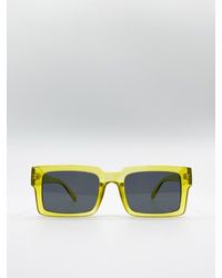 SVNX - Square Crystal Frame Sunglasses - Lyst