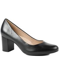 Jones Bootmaker - Xantara Leather Block Heel Court Shoes - Lyst