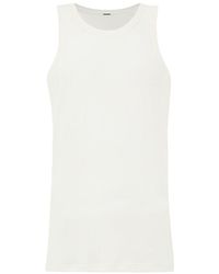 Jil Sander - Tanktop Van Katoenen Gaas - Lyst