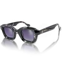 Infinity Leather - De-Gamme Geometric Frame Polarized Sunglasses - Lyst