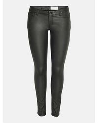 Noisy May - Coated Solid Patterned Five Pocket Pants - Lyst