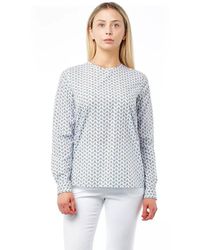 Bagutta - Geprinte Katoenen Overhemd Blouse Met Lange Mouwen - Lyst