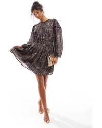 French Connection - Jacquard Mini Skater Dress - Lyst