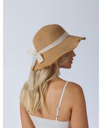 SVNX - Lace Ribbon Straw Sun Hat - Lyst