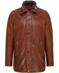 Infinity Leather - Mid-Length Warm Trench Coat - Lyst