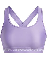 Under Armour - Crossbodyack Medium Impact Sports Bra - Lyst