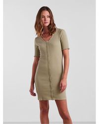 Pieces - Nukisa V-Neck Mini Bodycon Dress - Lyst