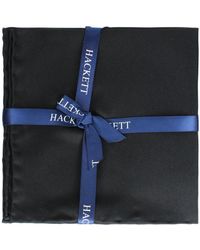 Hackett - Plain Satin Black Hank Handkerchiefs - Lyst