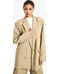 Boohoo - Woven Tailored Oversized Blazer - Lyst