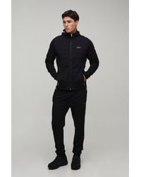 BoohooMAN - Active Quilted Regular Fit Tracksuit - Lyst