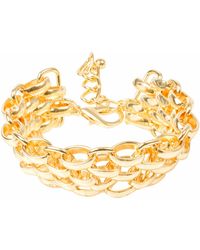 The Jewellery Stockroom - Colour Large Chain Bracelet - Lyst