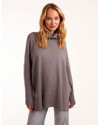 Blue Vanilla - High Neck Boxy Jumper - Lyst