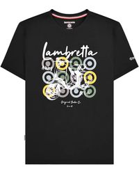 Lambretta - Scooter Branded T-Shirt Cotton - Lyst