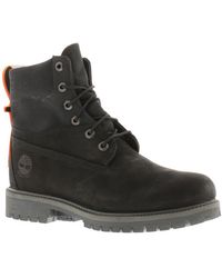 Timberland - Smart Boots 6 Inch Treadlight Leather Lace Up Black Leather - Lyst