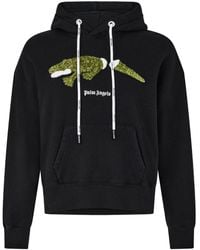 Palm Angels - Croc Design Hoodie Cotton - Lyst