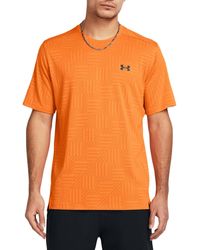 Under Armour - Tech Vent Geotessa Short Sleeve T-shirt In Orange - Lyst