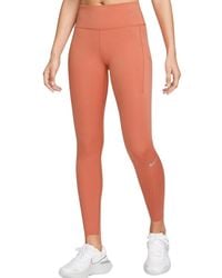 Nike - Epic Luxe Perzikkleurige Legging - Lyst