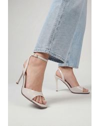 MissPap - Faux Leather Stiletto Heel Sandals - Lyst