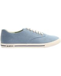 Seavees - Hermosa Mirage Herringbone Twill Surwash Plimsoll Plimsolls Textile - Lyst