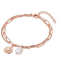 Valero Pearls - Bracelet Stainless Steel Freshwater Cultured Pearl - Lyst